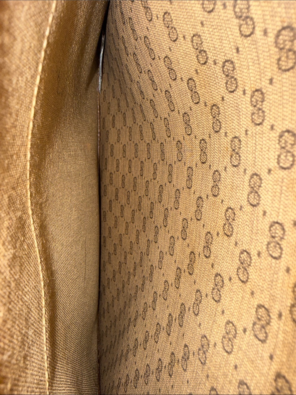 Gucci Beige Monogram Tote with Green and Red Striped Straps - Picture 10 of 15